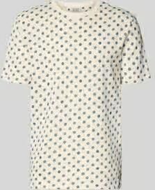 Scotch & Soda T-shirt in all-over look met ronde hals
