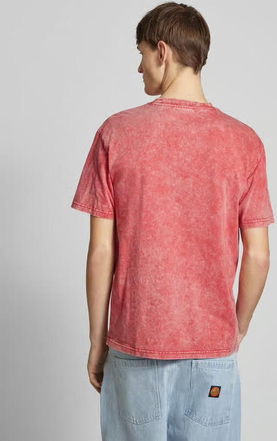 Scotch & Soda T-shirt met geribde ronde hals