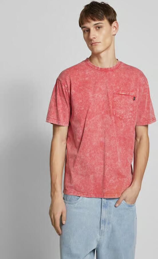 Scotch & Soda T-shirt met geribde ronde hals - Foto 2