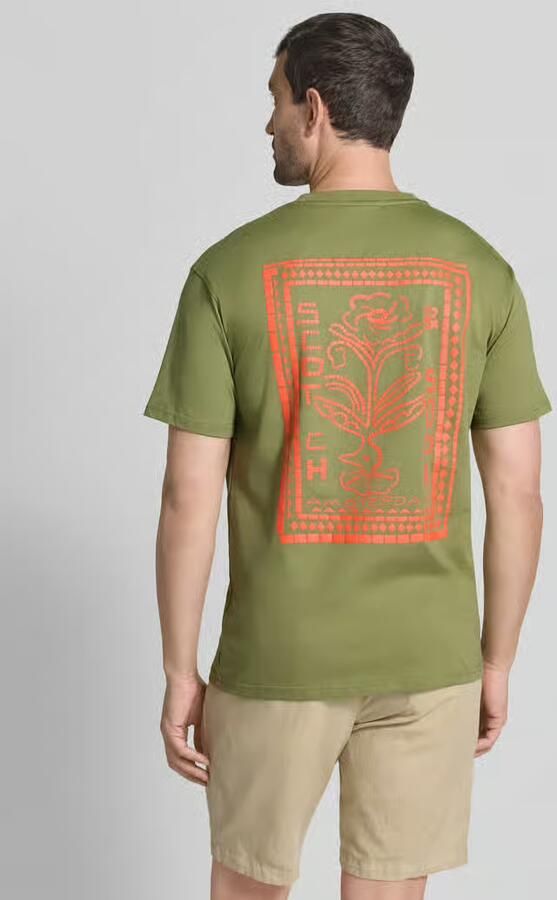 Scotch & Soda T-shirt met labelprint en ronde hals - Foto 2