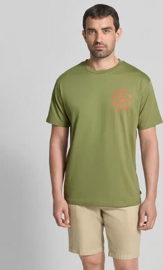 Scotch & Soda T-shirt met labelprint en ronde hals - Foto 3
