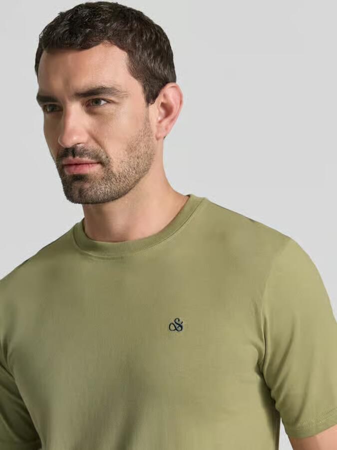Scotch & Soda T-shirt met Labelstitching en Ronde hals - Foto 2
