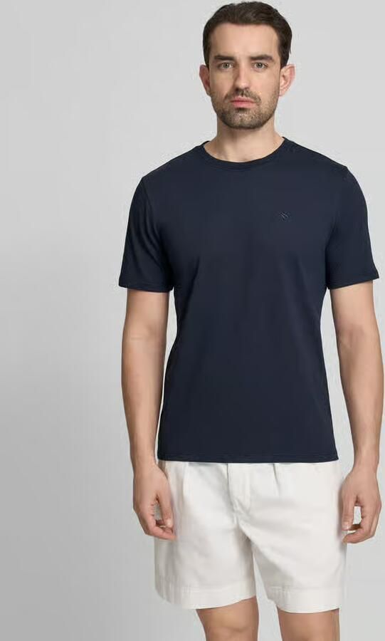 SCOTCH & SODA Heren Polo's & T-shirts Logo T-shirt Donkerblauw - Foto 4