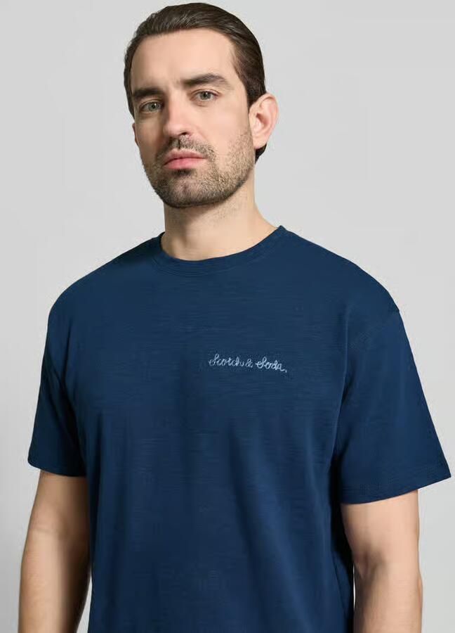 Scotch & Soda T-shirt met labelstitching