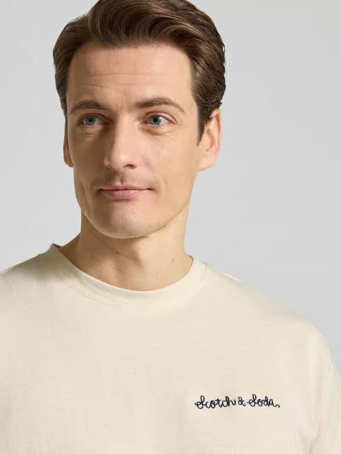 Scotch & Soda T-shirt met labelstitching