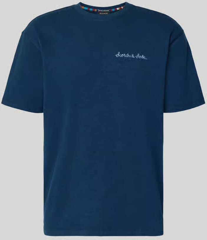 Scotch & Soda T-shirt met labelstitching - Foto 2
