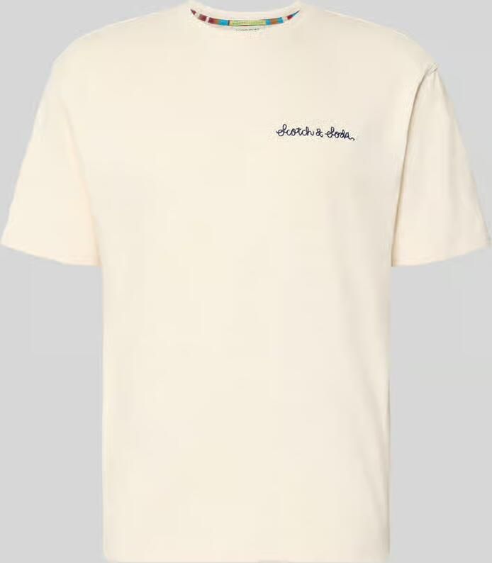 Scotch & Soda T-shirt met labelstitching - Foto 2