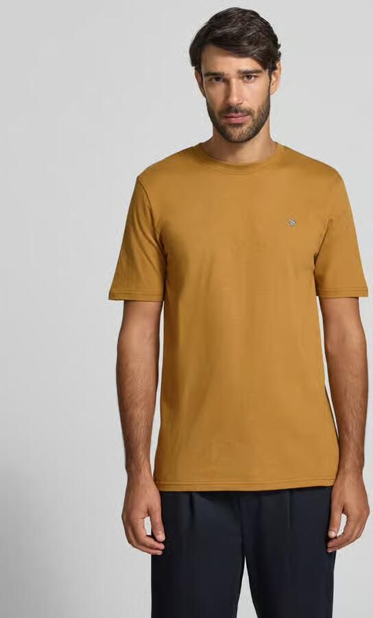Scotch & Soda T-shirt met ronde hals en labelstitching - Foto 3