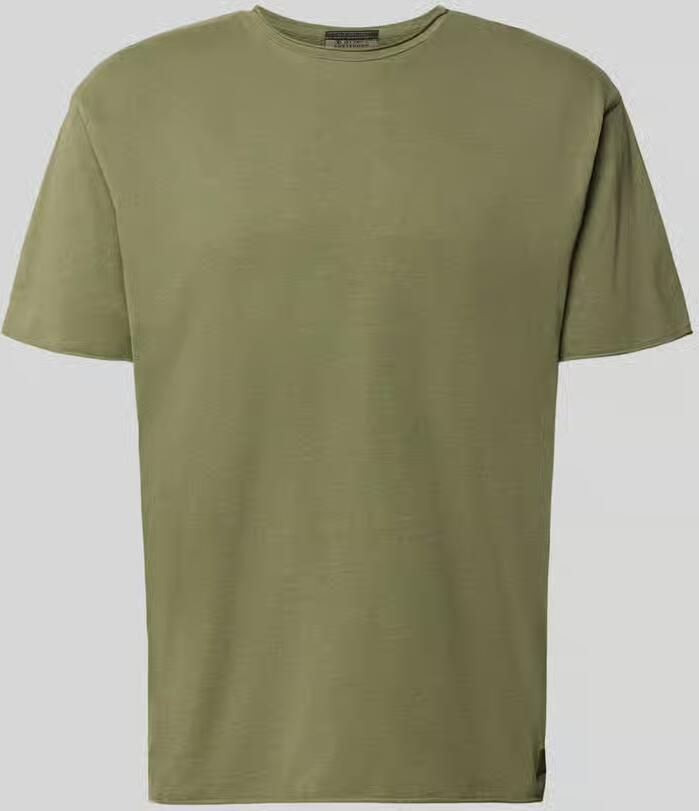 Scotch & Soda T-shirt met ronde hals en rolzoom
