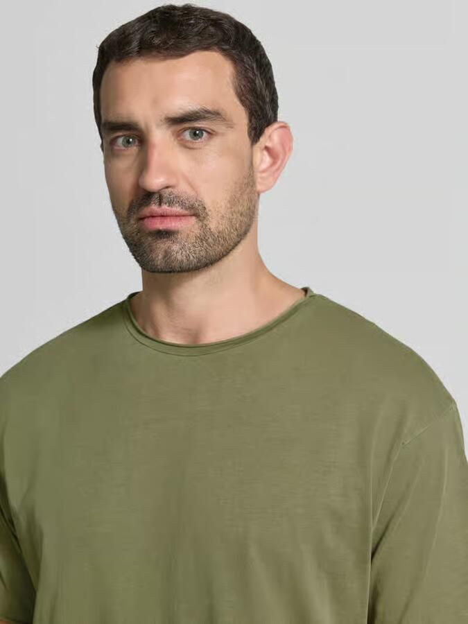 Scotch & Soda T-shirt met ronde hals en rolzoom - Foto 2