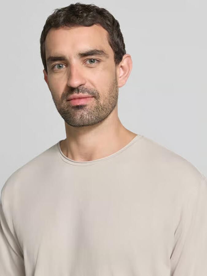 Scotch & Soda T-shirt met ronde hals en rolzoom