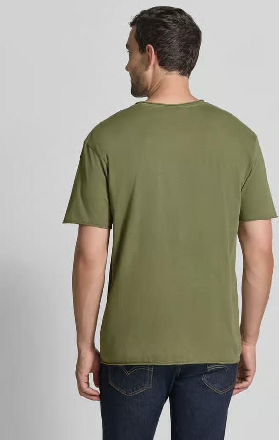 Scotch & Soda T-shirt met ronde hals en rolzoom - Foto 2