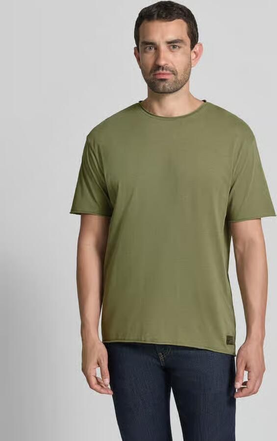 Scotch & Soda T-shirt met ronde hals en rolzoom - Foto 3