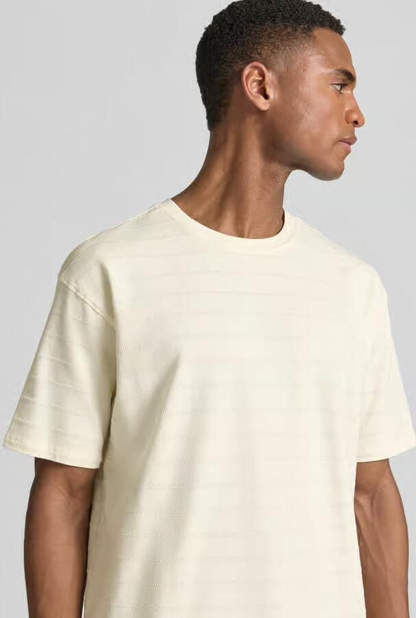 Scotch & Soda T-shirt met structuurpatroon en ronde hals
