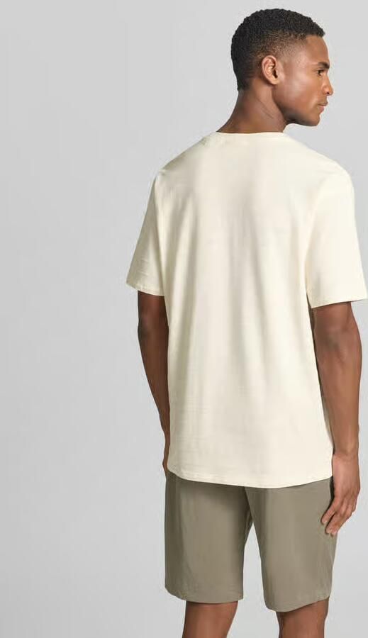 Scotch & Soda T-shirt met structuurpatroon en ronde hals