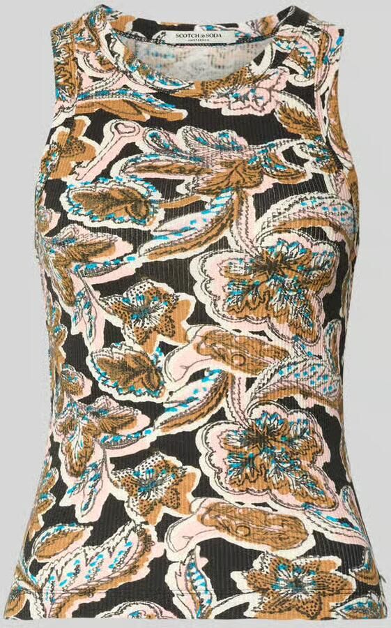 Scotch & Soda Top van katoenmix