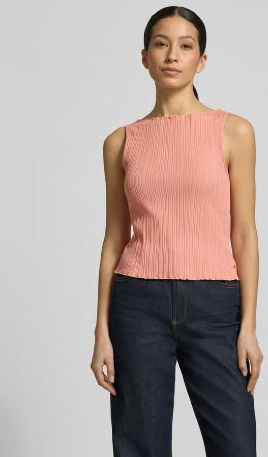 Scotch & Soda Tricottop met structuurpatroon en ronde hals - Foto 4
