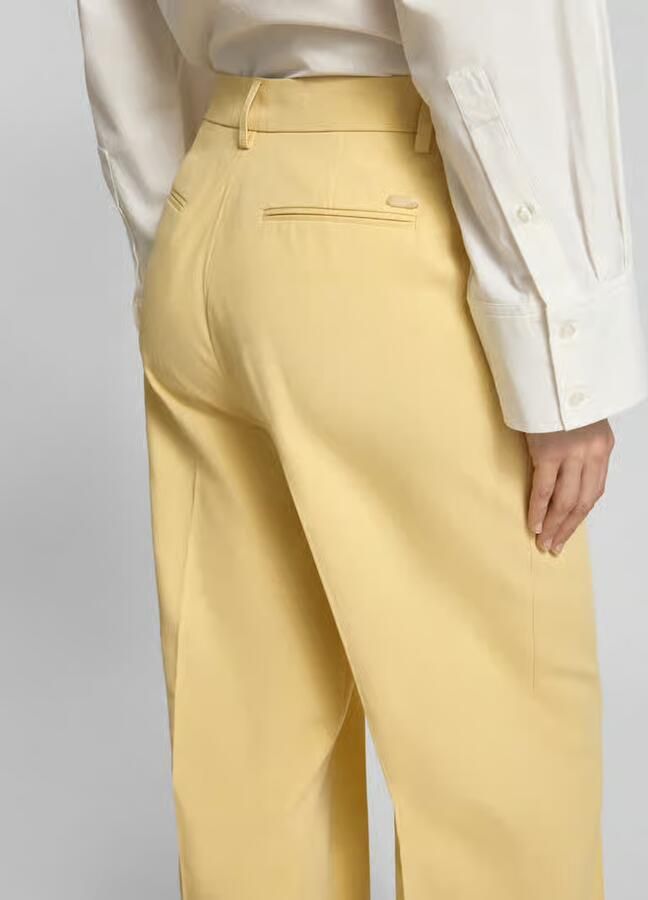 Scotch & Soda wide fit stoffen broek van lyocellmix model 'Edie'