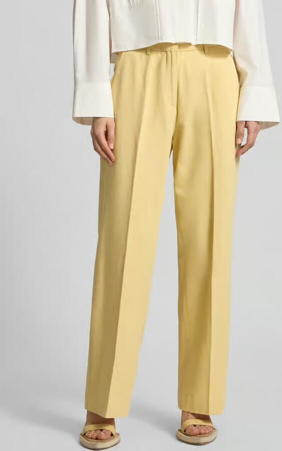Scotch & Soda wide fit stoffen broek van lyocellmix model 'Edie' - Foto 2