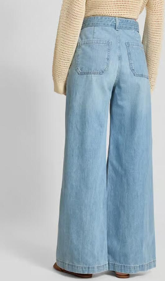 Scotch & Soda high waist wide leg jeans light blue denim - Foto 3
