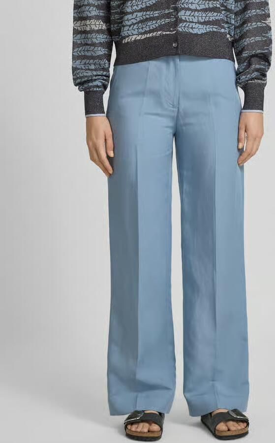 Scotch & Soda Wide leg stoffen broek van een mix van viscose en linnen - Foto 2