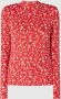 Scotch & Soda Mock neck allover printed slim-fit space Rood - Thumbnail 2