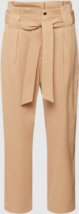 Scotch & Soda Stoffen broek met bindceintuur