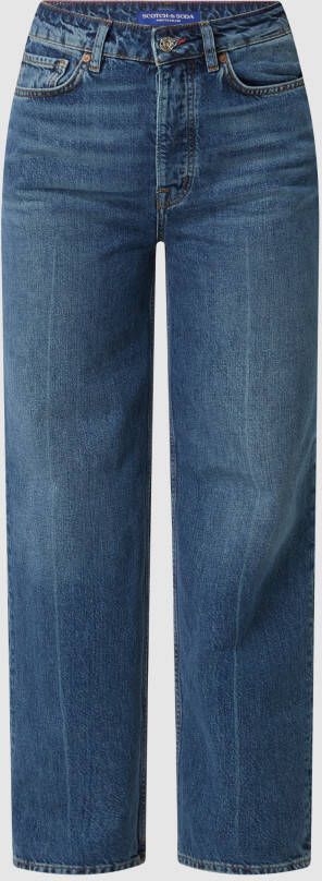 Scotch & Soda Straight fit high rise jeans van biologisch katoen model 'The Ripple'
