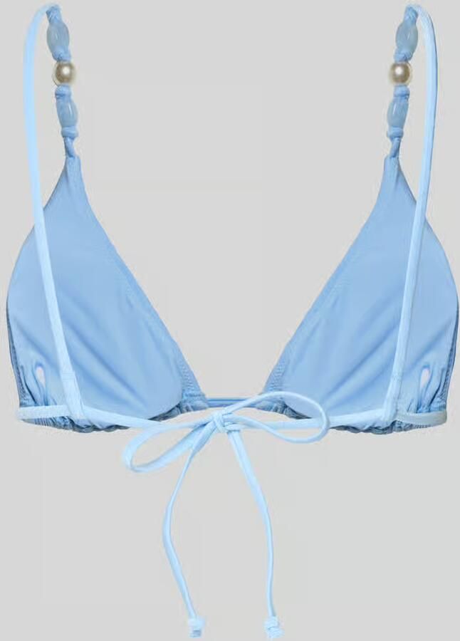 Seafolly Bikinitop met parels en vetersluiting model 'PALERMO'