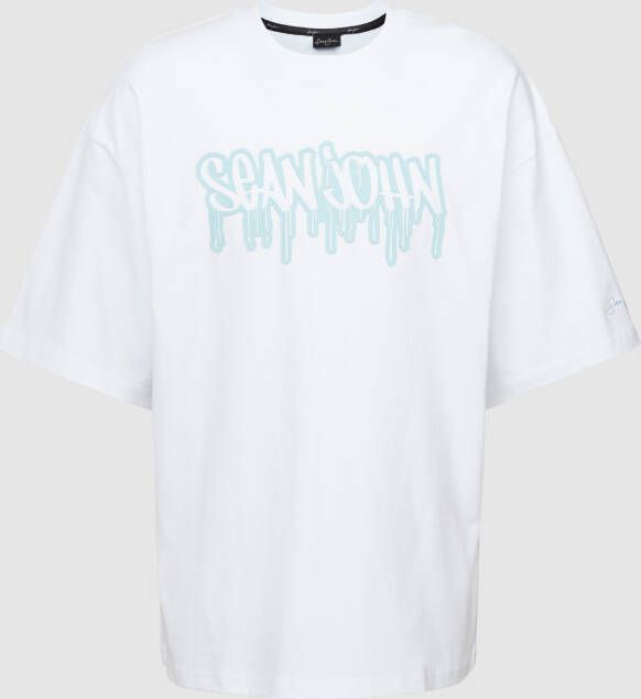 Sean John T-shirt van puur katoen met labeldetail