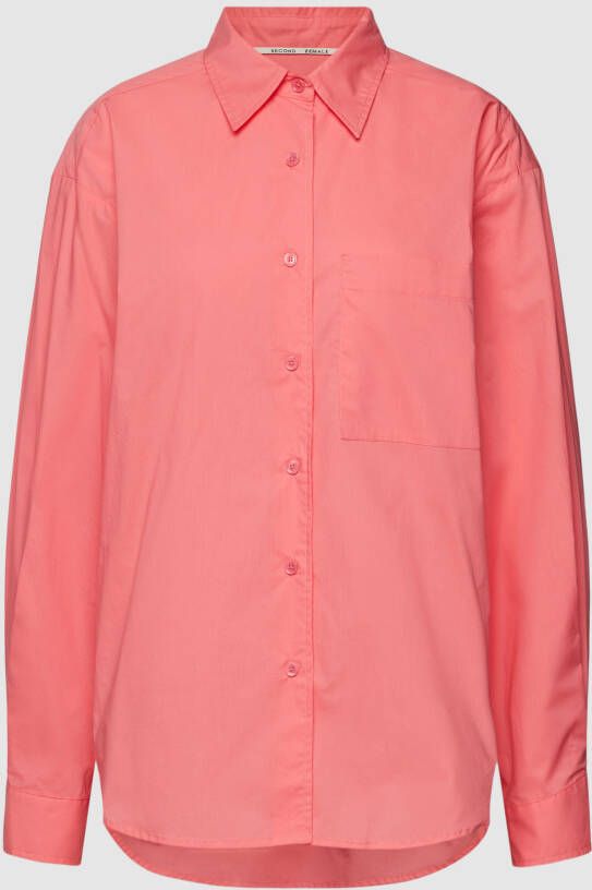Second Female Overhemdblouse met borstzak model 'Alunin New Shirt'