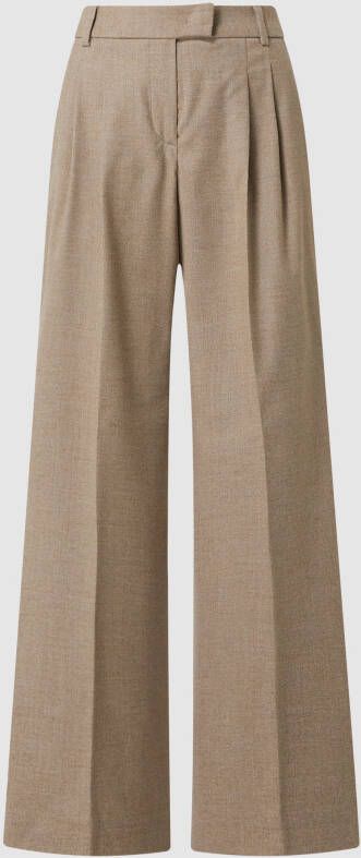 Seductive Elegante Marlene broek van wolmix Beige Dames