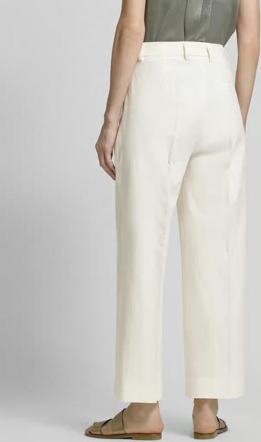 SEDUCTIVE Broek van linnenmix met persplooien model 'DOMINICA'