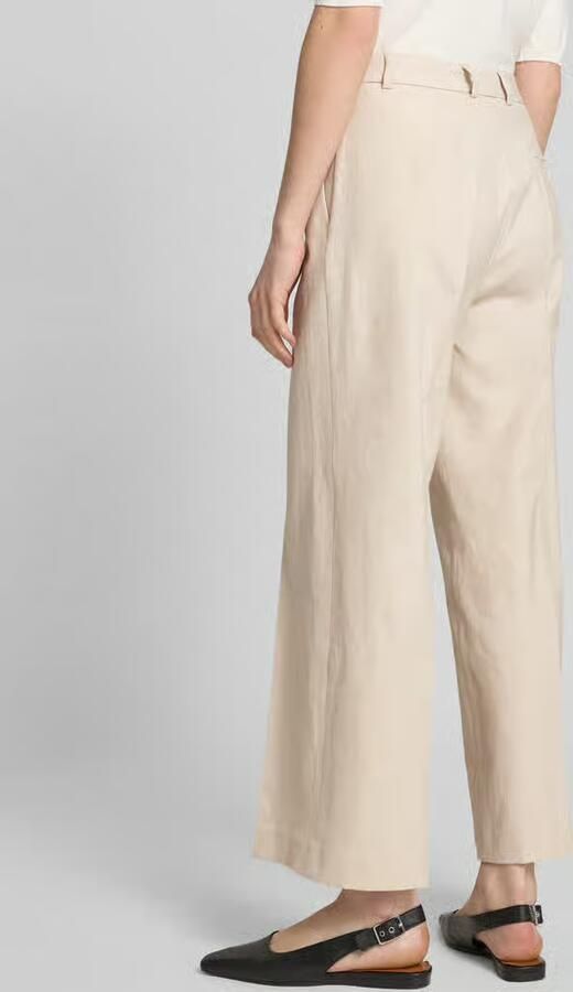 SEDUCTIVE Broek van linnenmix met persplooien model 'DOMINICA'