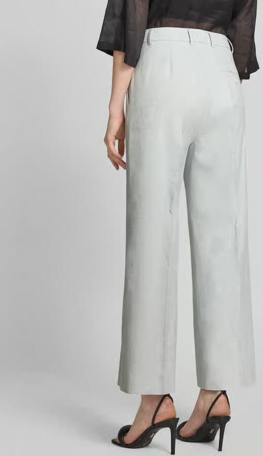 SEDUCTIVE Broek van linnenmix met persplooien model 'DOMINICA' - Foto 3