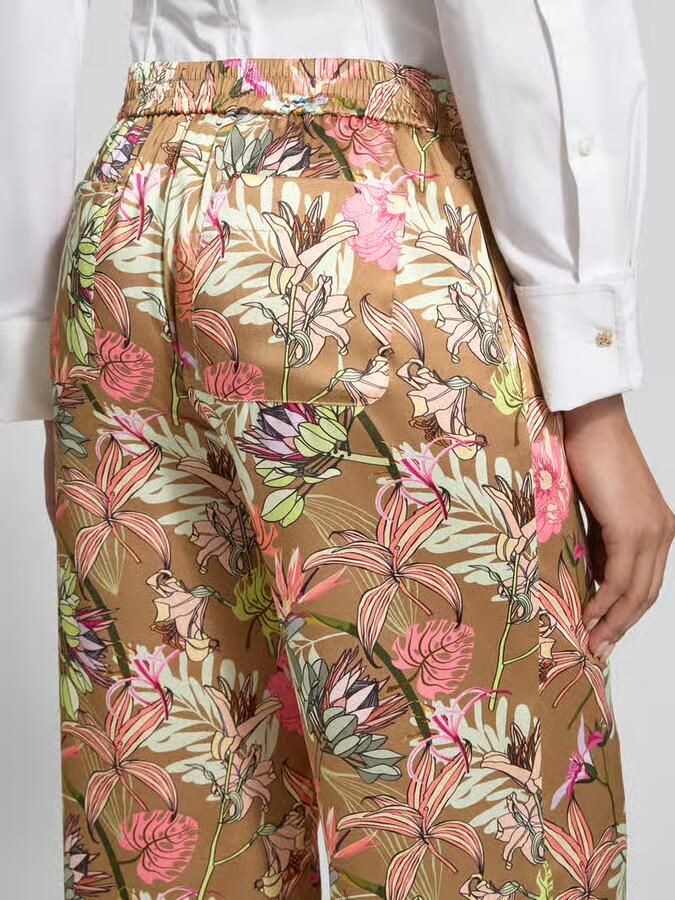 SEDUCTIVE Broek van satijn in all-over look model 'ROSANNE'
