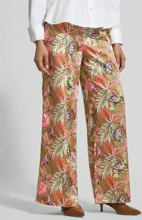 SEDUCTIVE Broek van satijn in all-over look model 'ROSANNE' - Foto 2