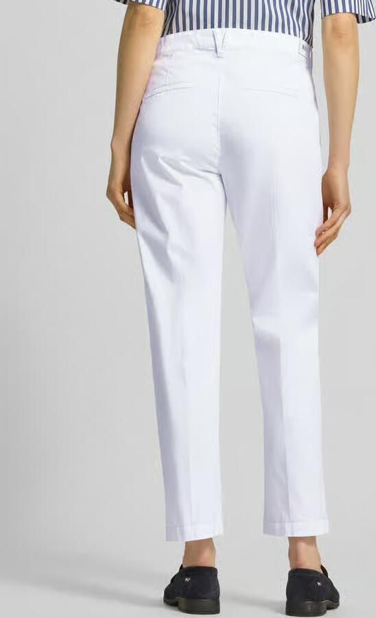SEDUCTIVE Skinny fit capribroek met vaste persplooien - Foto 7