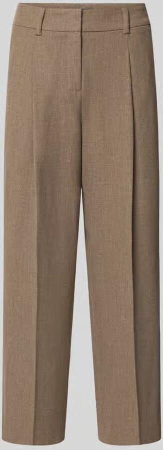 SEDUCTIVE Regular fit bandplooibroek met viscose met wol model 'SLOANNE'