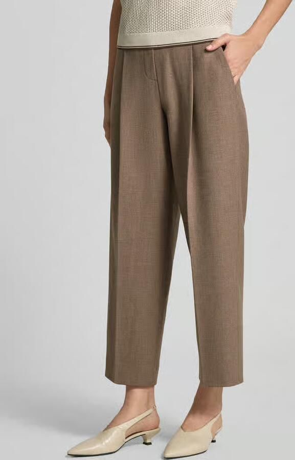 SEDUCTIVE Regular fit bandplooibroek met viscose met wol model 'SLOANNE' - Foto 2