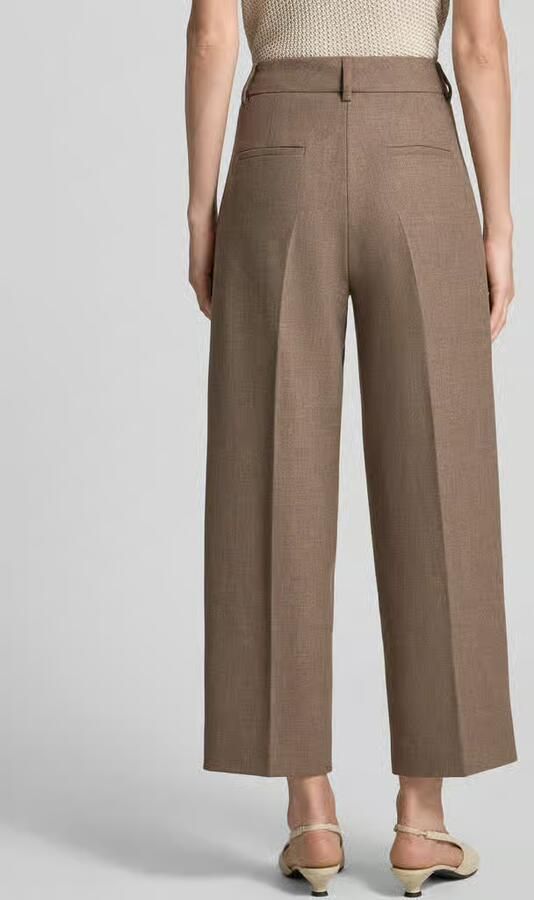 SEDUCTIVE Regular fit bandplooibroek met viscose met wol model 'SLOANNE' - Foto 3