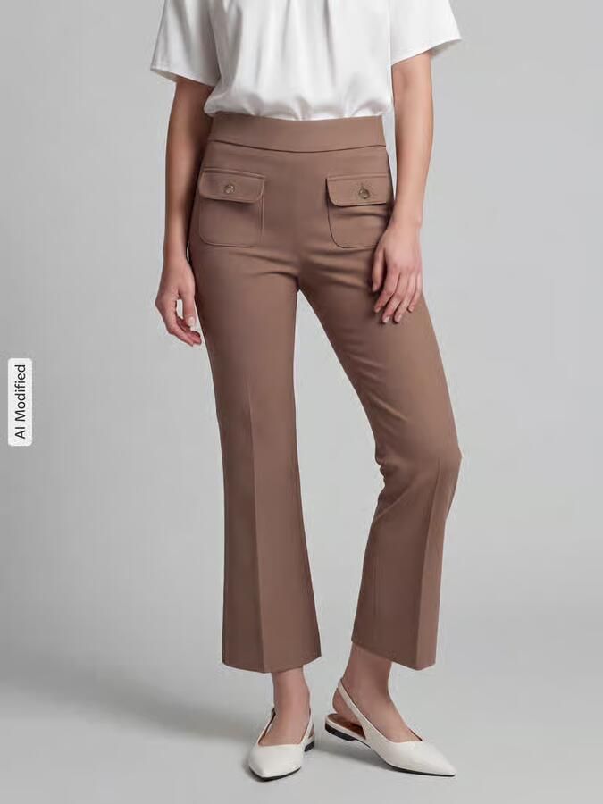 SEDUCTIVE Regular fit bell bottom van viscosemix model 'SLOANNE' - Foto 2