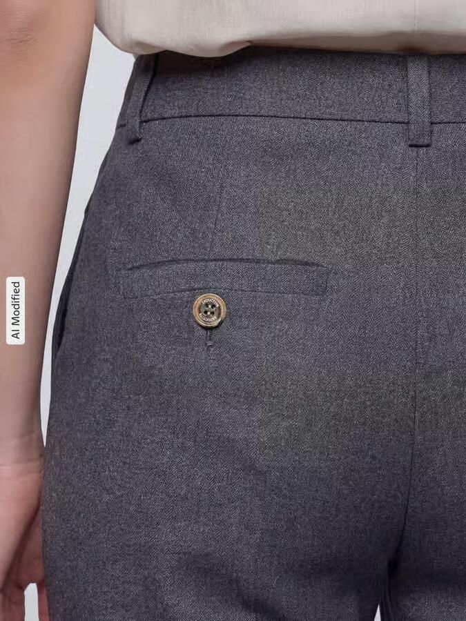 SEDUCTIVE regular fit chino van wolmix met viscose model 'LUCA'