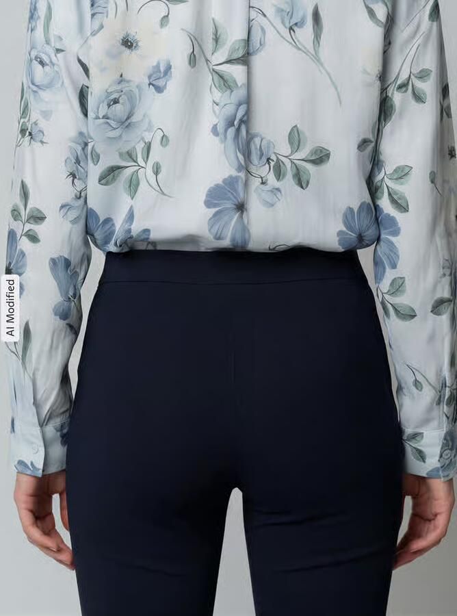 SEDUCTIVE Skinny fit stoffen broek met verkort model 'SABRINA' - Foto 2
