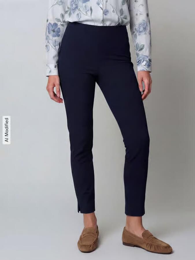 SEDUCTIVE Skinny fit stoffen broek met verkort model 'SABRINA' - Foto 4