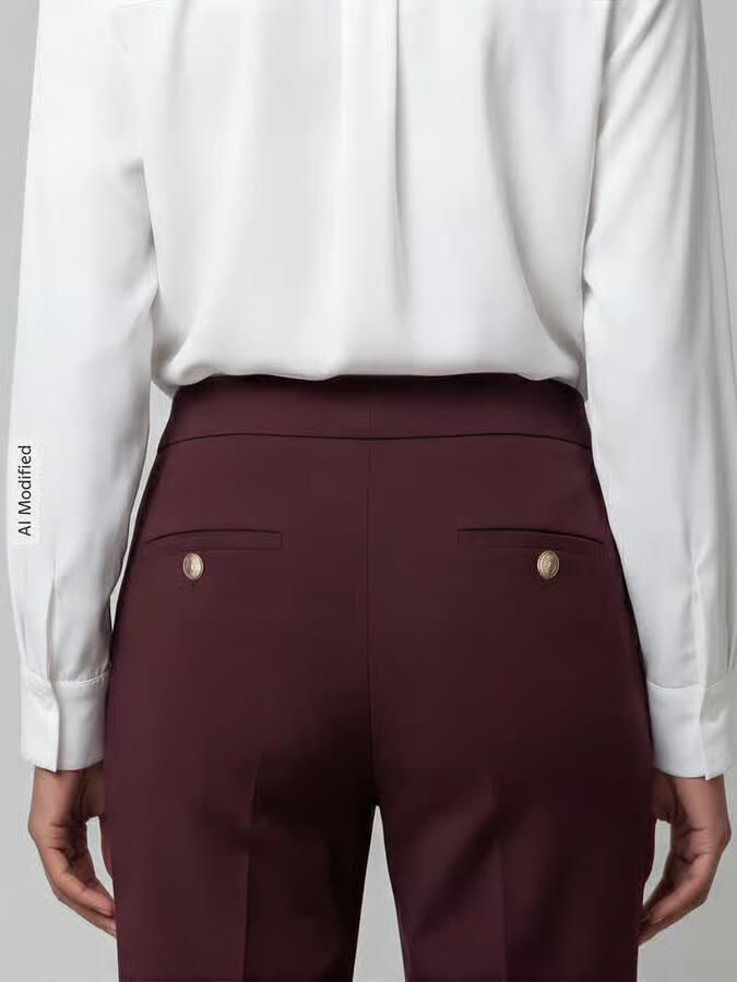 SEDUCTIVE regular fit wijde broek met viscose model 'ALARA'