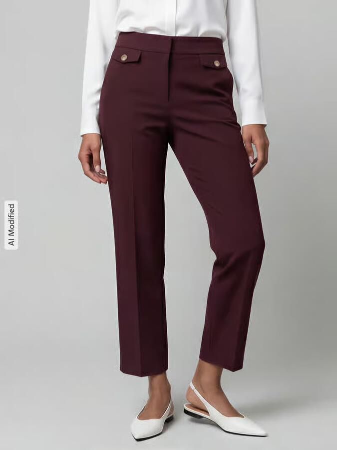 SEDUCTIVE regular fit wijde broek met viscose model 'ALARA' - Foto 3