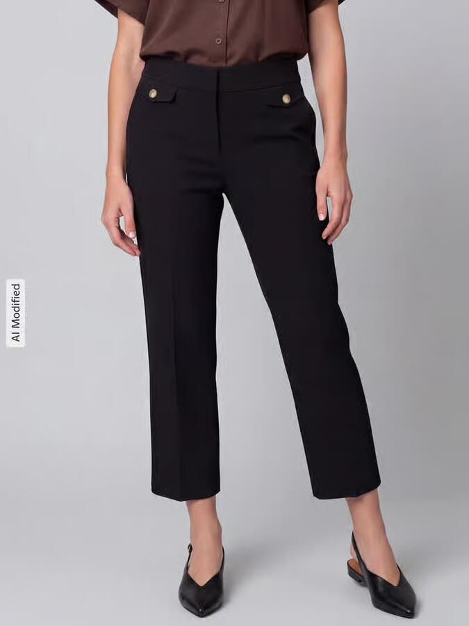 SEDUCTIVE regular fit wijde broek met viscose model 'ALARA' - Foto 3