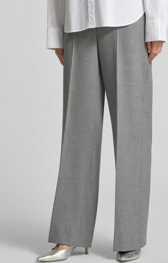 SEDUCTIVE Regular fit wijdte broek met mix van viscose en wol model 'ENIE' - Foto 3