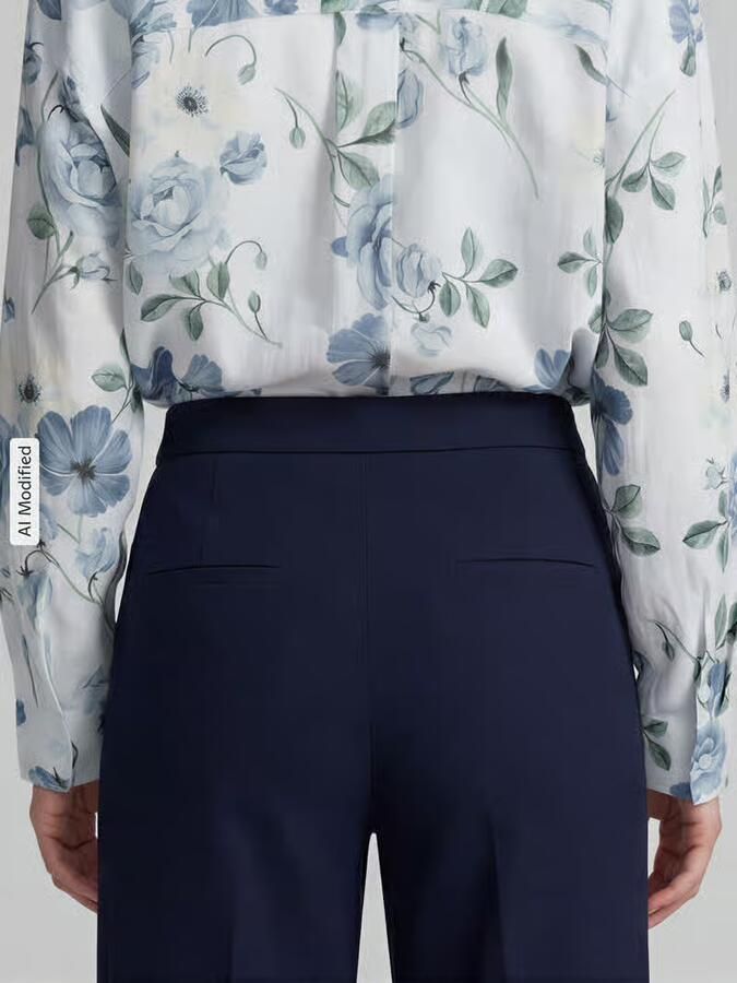 SEDUCTIVE regular fit wijdte broek met viscose model 'BRIDGET'